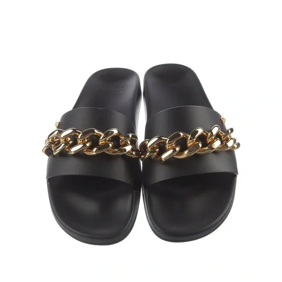 Versace Chain Link Slides - Picture 3 of 15